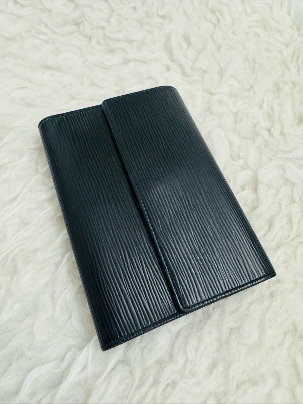 Louis Vuitton Black Epi Leather Tri Fold Wallet